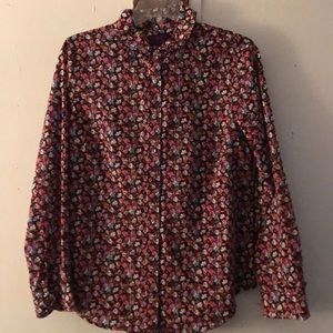 Gorgeous J. Crew Liberty fabric long sleeve shirt!